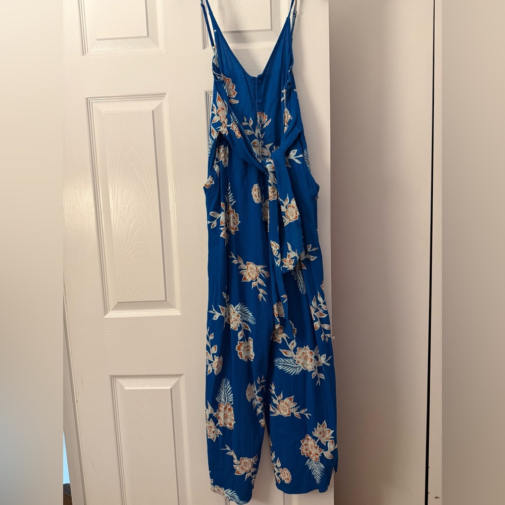 Floral Blue Jumpsuit